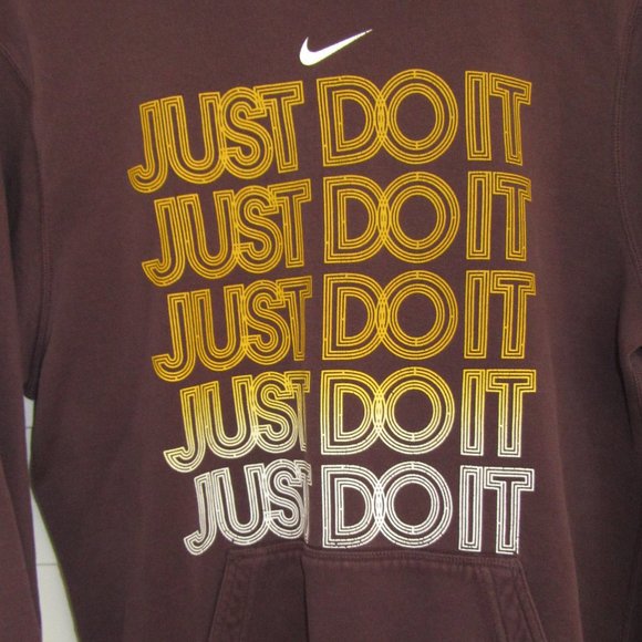 Vintage Nike Center Swoosh Pullover Hoodie Y2K - Picture 2 of 4